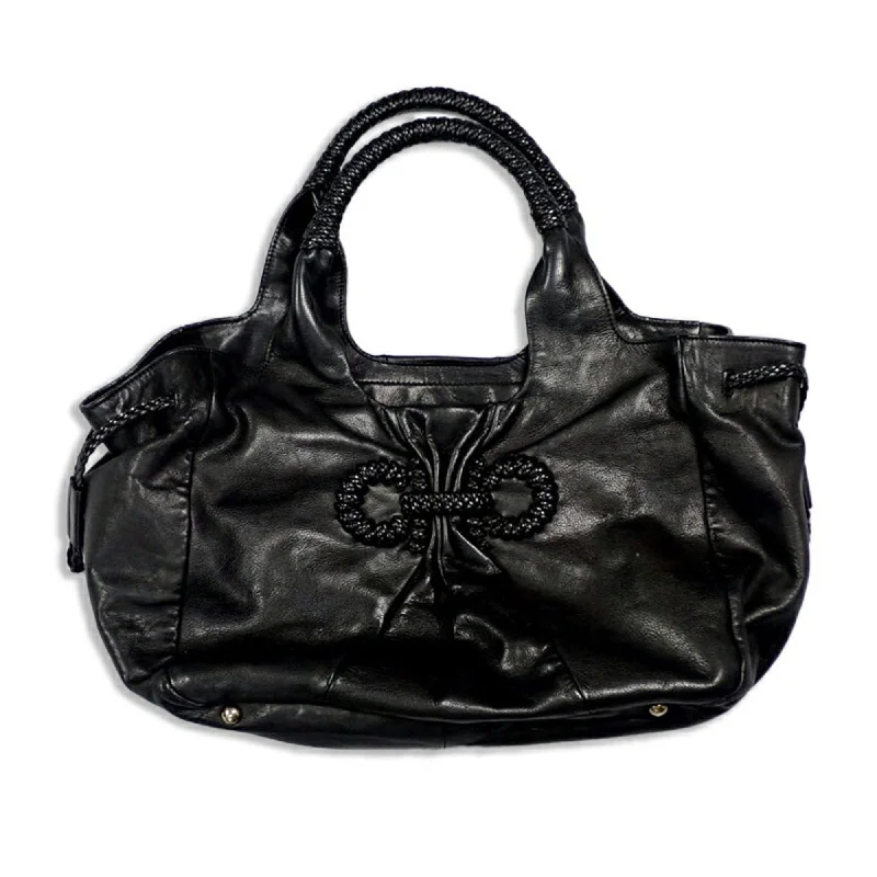 Handle bags with drawstring accents for style -Salvatore Ferragamo  Leather Tote Bag (Pre-Owned)