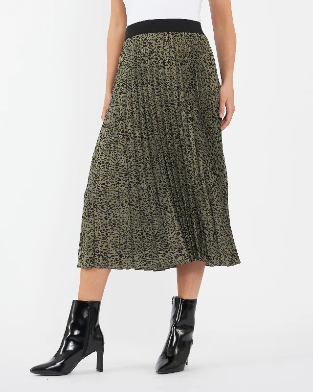 Tiered Dresses for Voluminous -Ripe Maternity Cleo Pleat Midi Skirt