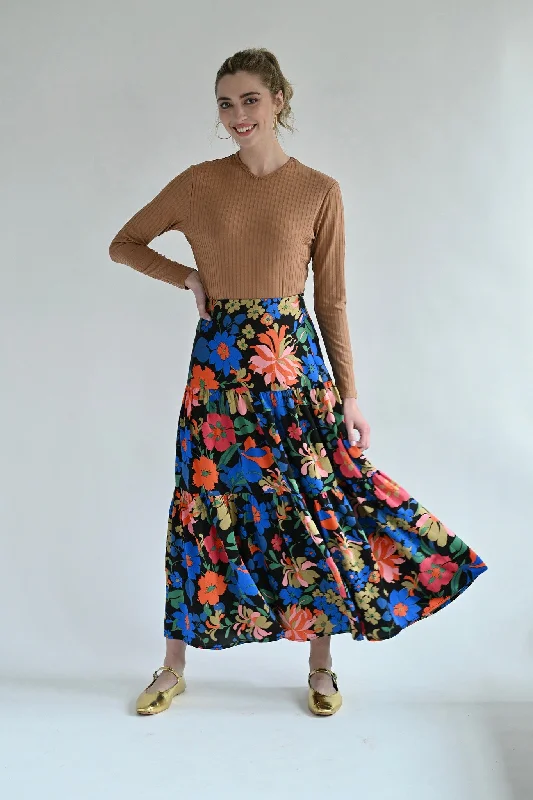 Vintage Dresses for Nostalgia -Daphne Floral Skirt