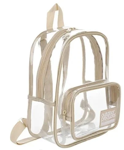 Sports gym backpack with shoe storage compartment -Clear Sport Mini Backpack