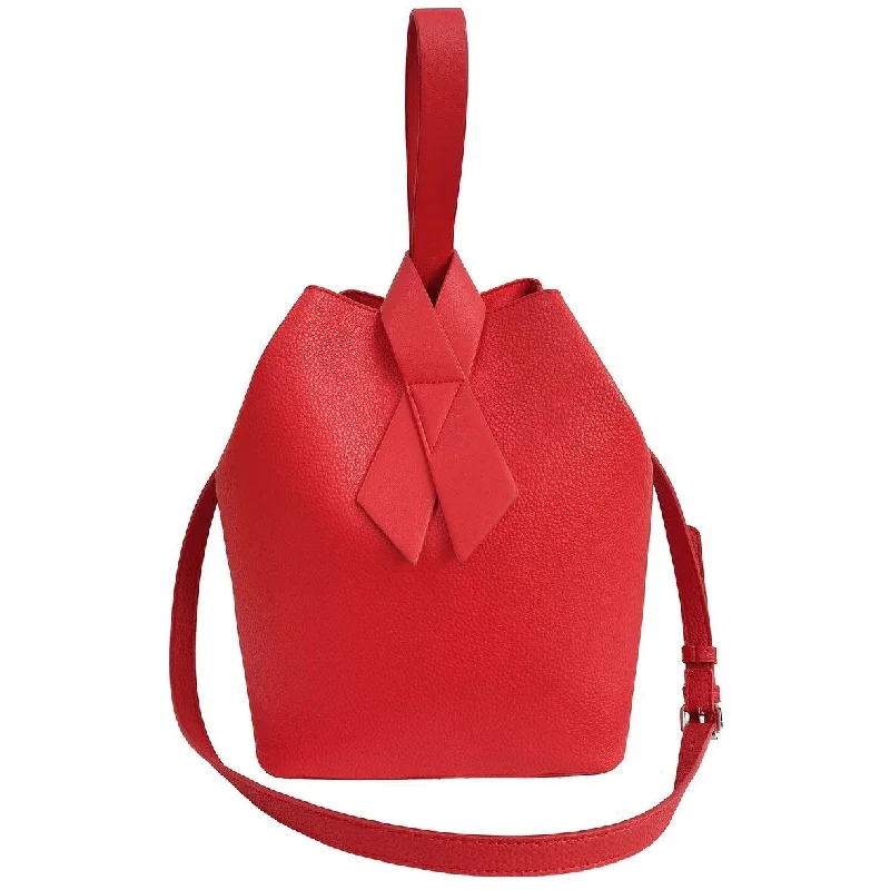 Handle bags with retro logos for charm -Causes Series Bucket Bag Red