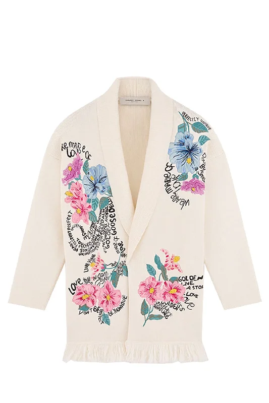 Graduation - cardigan for a celebratory look -Journey W's Embroidered Cardigan