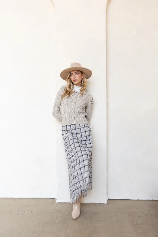 Tiered Dresses for Voluminous -Stella Plaid 2.0 Skirt