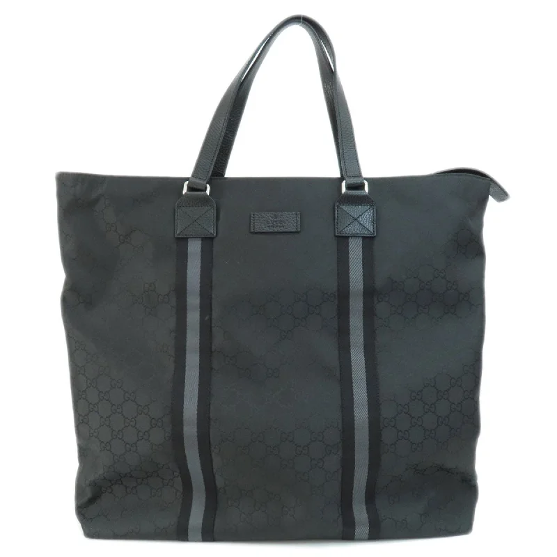 Handle bags with perforated details for style -Gucci  Nylon Tote Bag (Pre-Owned)