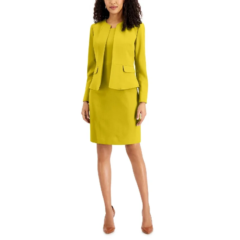 Nylon Dresses for Stretchable -Le Suit Womens Business Office Wear Dress Suit