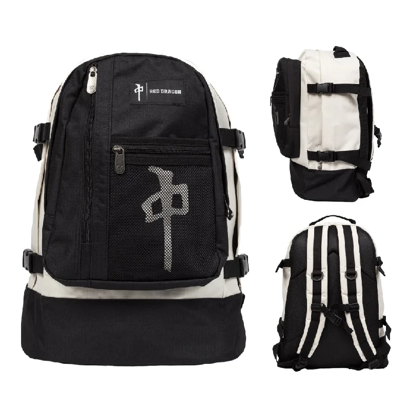 Retro canvas backpack with leather strap details -RDS BACKPACK EXPLORER