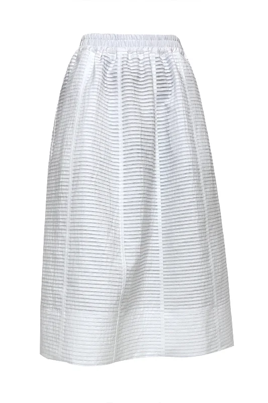 Bohemian Dresses with Tassels -Midi Skirt - White