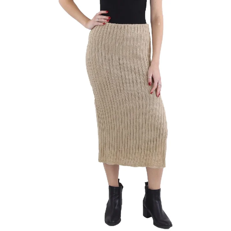 Maximalist Dresses for Bling -Lauren Ralph Lauren Womens Linen Side Slit Pencil Skirt