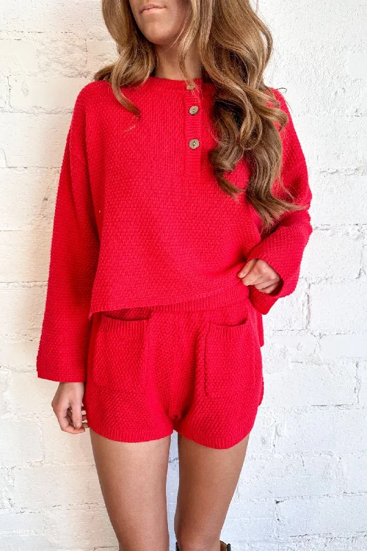 Cotton Dresses for Comfort -Santa Baby Knit Shorts