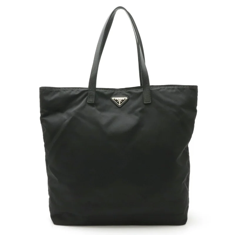 Cotton handle bags for lightweight casual wear -Prada   Nylon Leather Shoulder Bag Tote Bag (Pre-Owned)