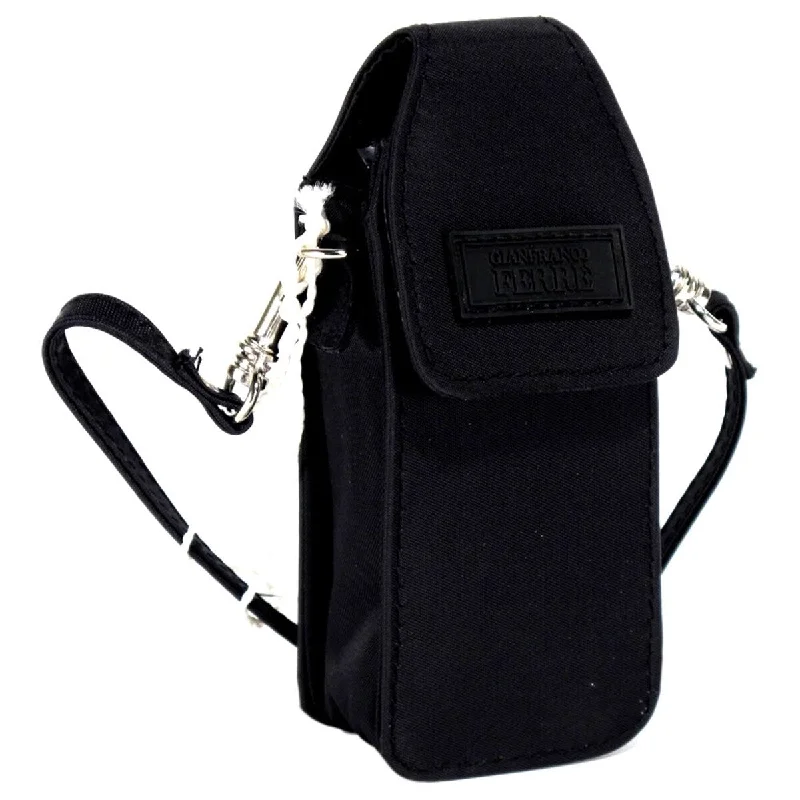 Handle bags with vintage clasps for nostalgia -Gianfranco Ferre GFF 00661 BG 001 Black Cell Phone Holder [Accessory] for womens