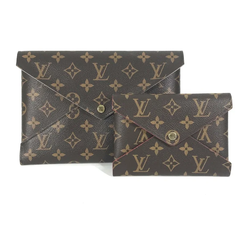 Handle bags with sturdy leather grip accents -Louis Vuitton  Monogram Canvas Clutch Bag Pochette Pouch (Pre-Owned)