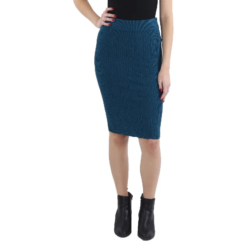 Sleeveless Dresses for Coolness -Marciano Womens Knit Pattern Pencil Skirt