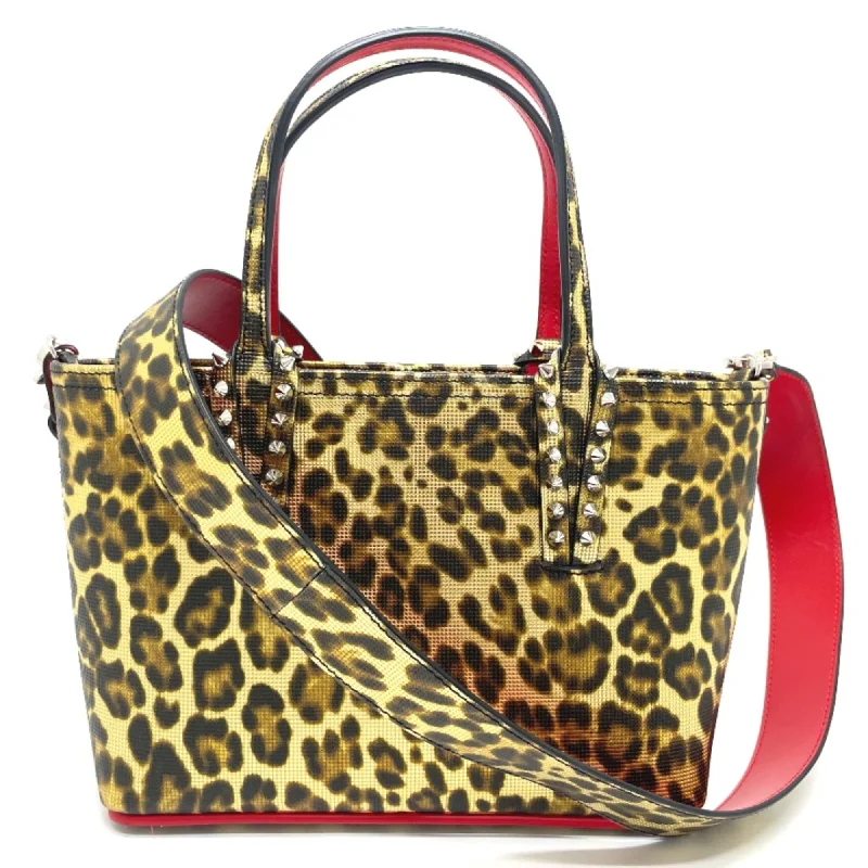 Handle bags with bold stripes for trendiness -Christian Louboutin  Leather Tote Bag (Pre-Owned)