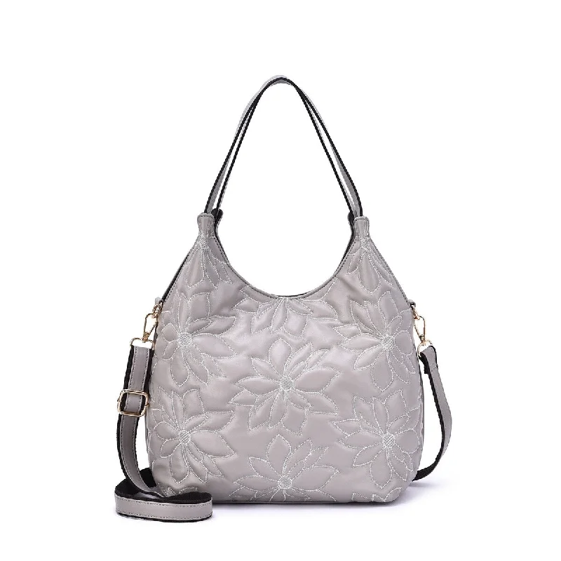 Handle bags with minimalist sleek silhouettes -Mellow World Jae Structured Floral Hobo Bag