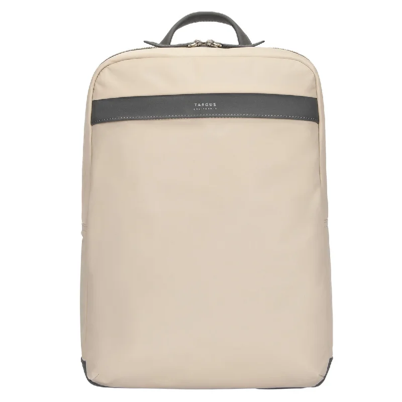 Professional nylon backpack for sleek office style -15'' Newport Ultra Slim Backpack (Tan)