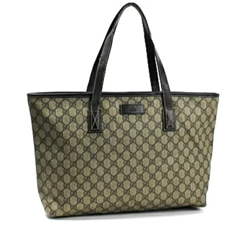 Handle bags with inner compartments for essentials -Gucci  Pvc Leather Tote Bag (Pre-Owned)