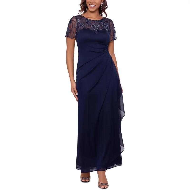 Spandex Dresses for Flexible -Xscape Womens Embellished Maxi Evening Dress