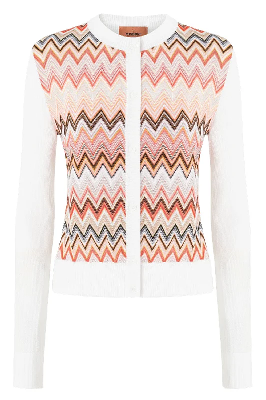 Chunky - knit cardigan for a textured look -Multi Tone Cardigan