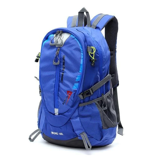 Urban travel backpack with smart organizer pockets -40L Nylon Sport Camping Hiking Trekking Backpack