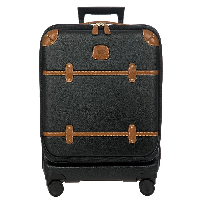 Anti-theft backpack with hidden zipper security -Brics Bellagio 3.0 21" Spinner Trunk with Pocket