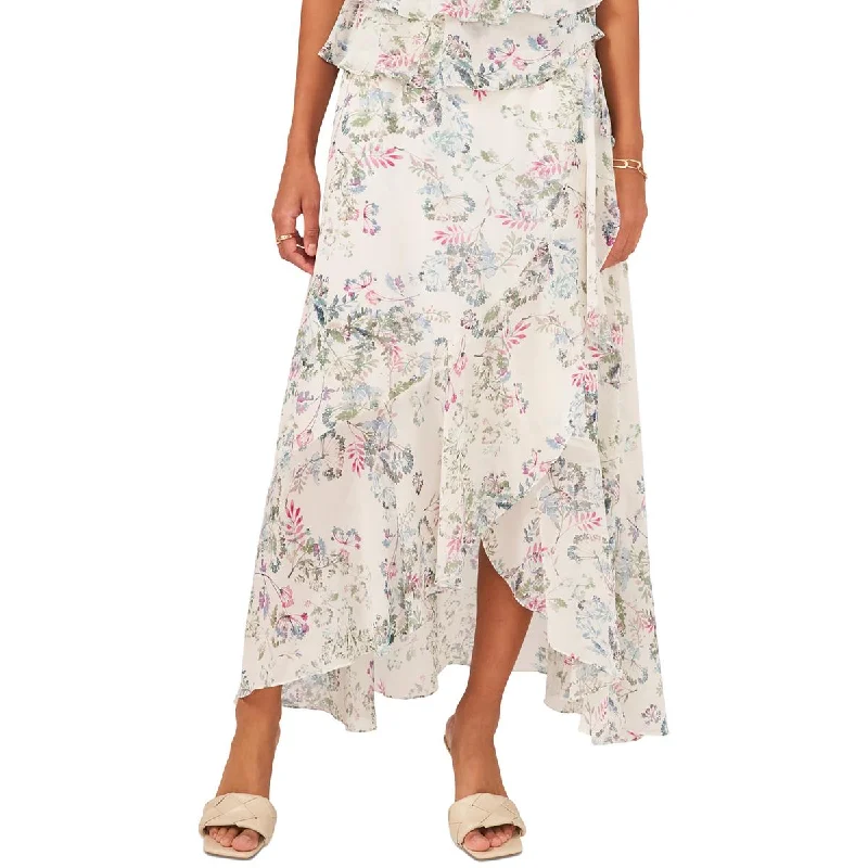 Birthday Dresses for Celebration -Vince Camuto Womens Plus Breezy Dandelion Dandelion Tiered Maxi Skirt