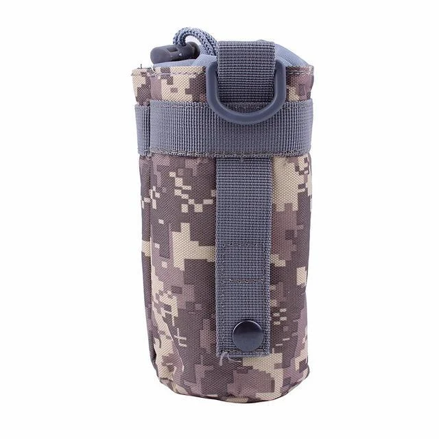 Bright orange backpack for outdoor visibility needs -Molle 600D Water Bottle Pouch