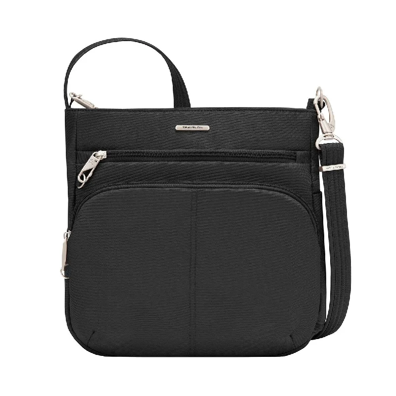 Handle bags with padded handles for comfort -Travelon Antitheft Classic NS Crossbody Black