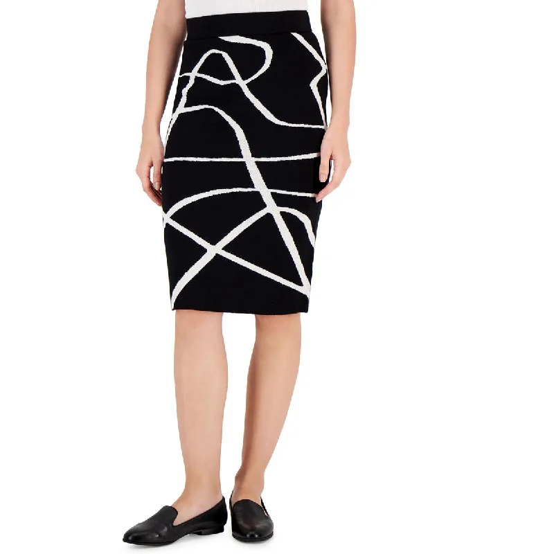 Resort Dresses for Vacation -T Tahari Womens Printed Knee-Length Pencil Skirt