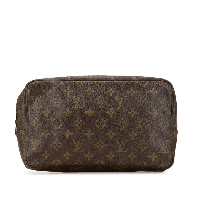 Handle bags with elegant gold-tone hardware -Louis Vuitton  Pvc Leather Clutch Bag (Pre-Owned)