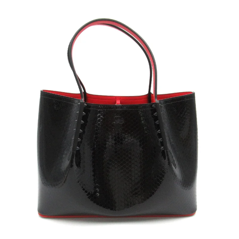 Handle bags with expandable sides for flexibility -Christian Louboutin  Leather Tote Bag