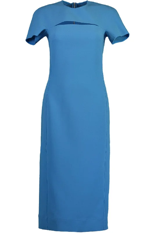 Tie-up Dresses for Decorative -Peekaboo Midi Dress