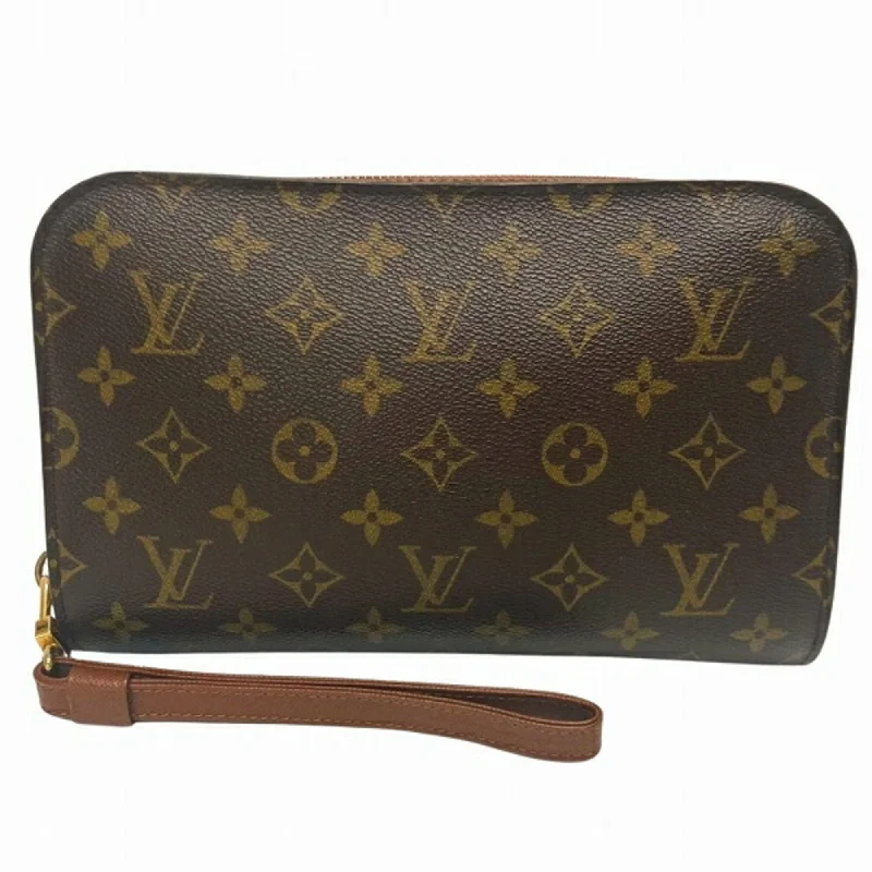 Handle bags with perforated details for style -Louis Vuitton  Clutch Bag (Pre-Owned)