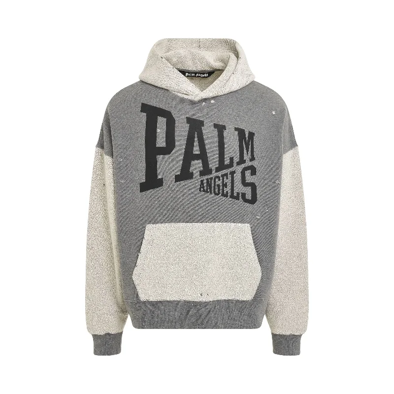 Lightweight hiking backpack for long mountain trails -Palm Angels College Hoodie in Grey