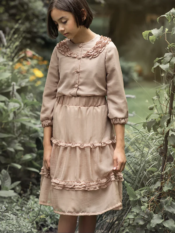 Embroidered Dresses for Detailed -Miss Issippi Ruffled Tier Skirt