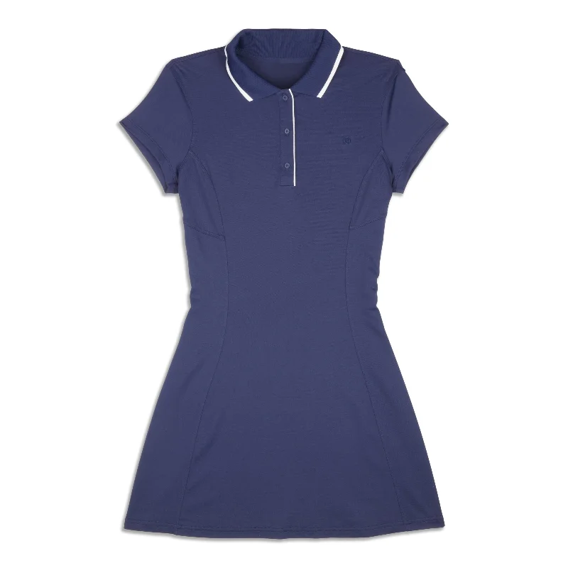 Pencil Dresses for Slimming -Short-Sleeve Polo Dress - Resale