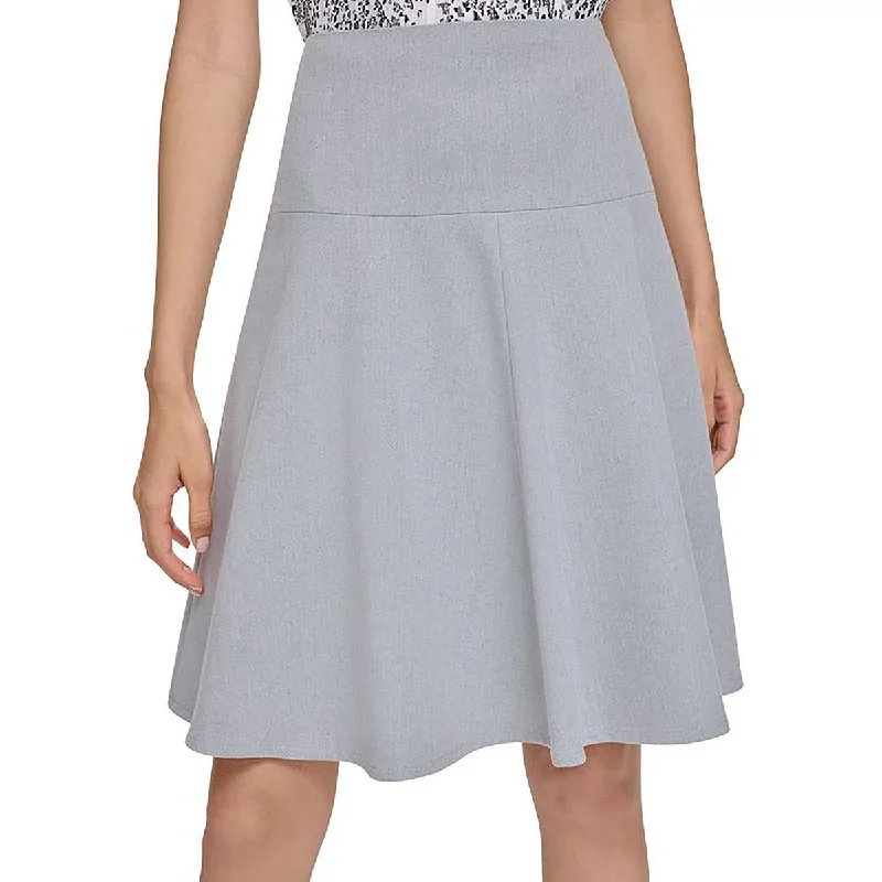 Nylon Dresses for Stretchable -Calvin Klein Womens Lined Above Knee A-Line Skirt