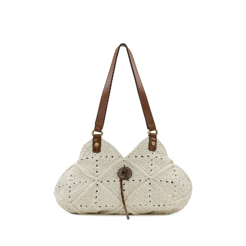 Handle bags with soft fabric for comfort -Patricia Nash Marti Shoulder Bag Latte