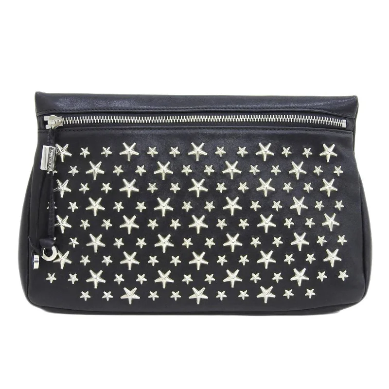 Handle bags with modern cutouts for style -Jimmy Choo  Leather Clutch Bag (Pre-Owned)