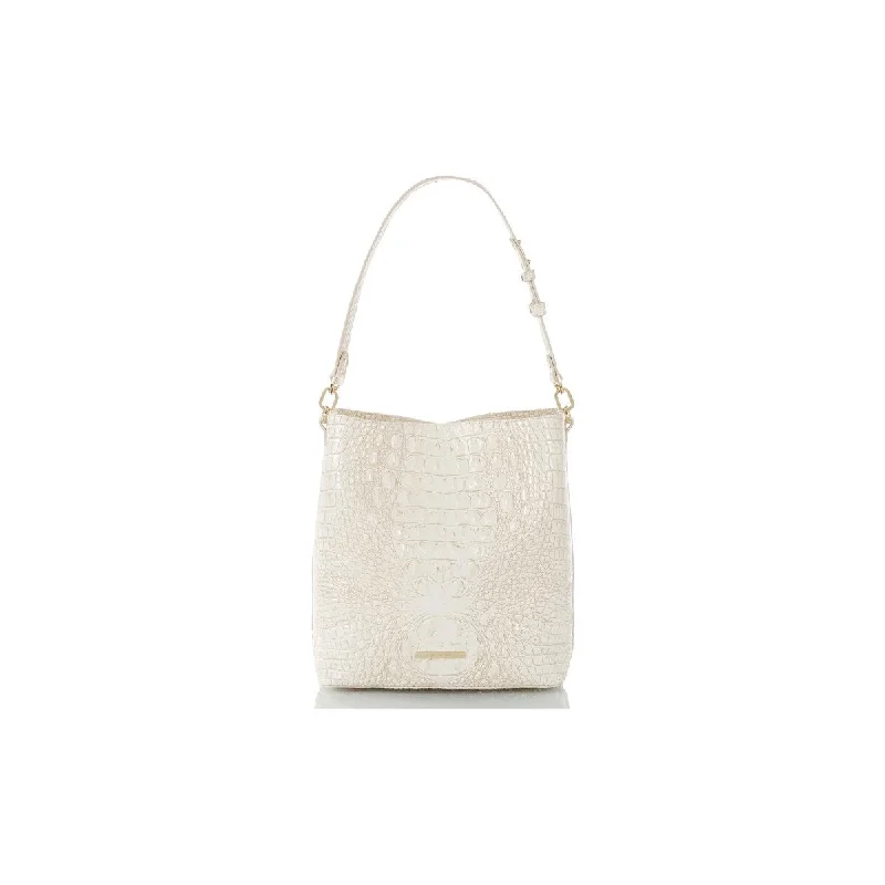 Handle bags with sleek black for elegance -BRAHMIN Celina Bucket Bag in Coconut Milk Melbourne