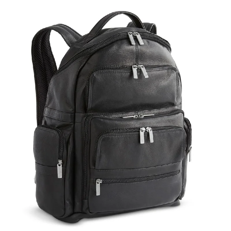 Affordable student backpack for heavy school books -DayTrekr Leather Backpack