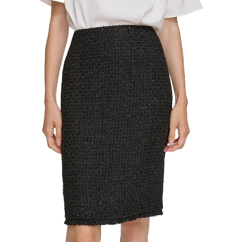 Black Dresses for Versatile -Calvin Klein Womens Knee-Length Tweed Pencil Skirt