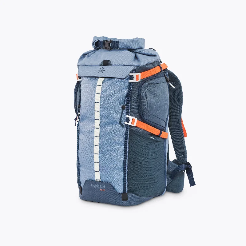 Bright orange backpack for outdoor visibility needs -Shelter Backpack Fresh Navy