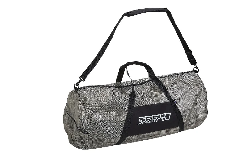 Outdoor survival backpack with emergency tool pockets -SpearPro Mesh Duffel Bag