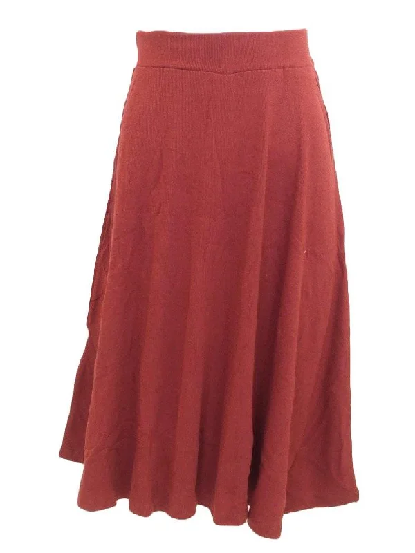 Off-shoulder Dresses for Feminine -Peek-a-Boo Girls Soft Rib Skirt