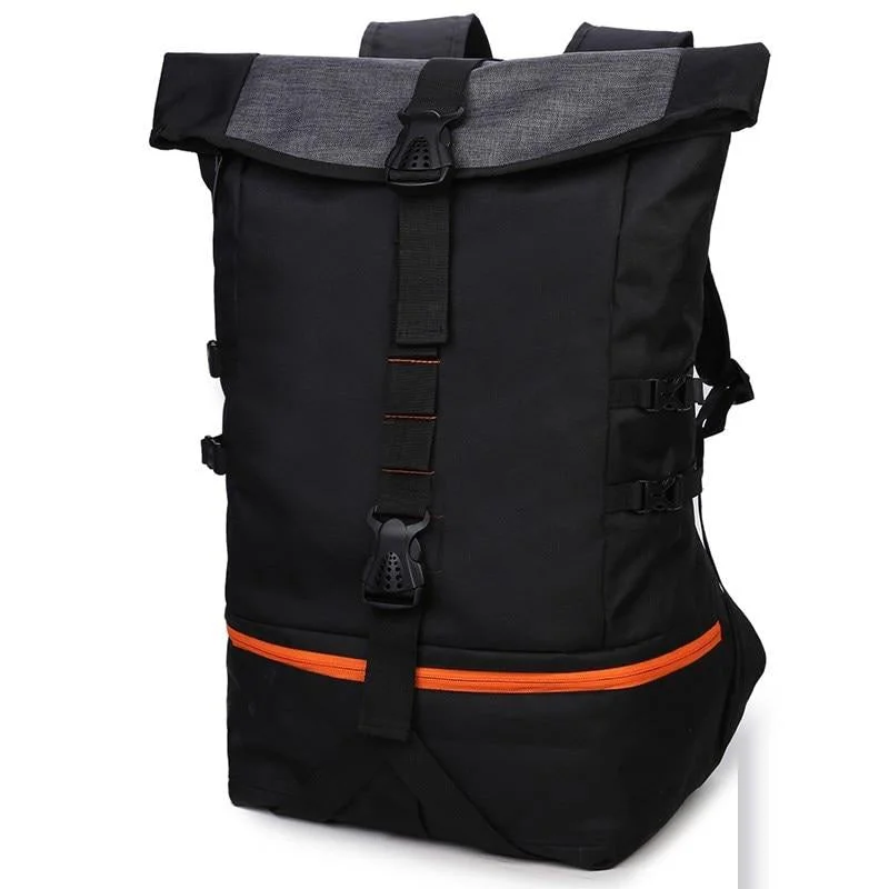 Affordable student backpack for heavy school books -Men's Large Capacity Top Loaded Gym Backpack