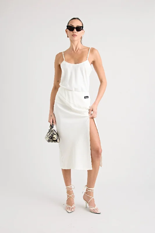 Contemporary Dresses for Fashion -GIANNI MIDI SKIRT | VANILLA