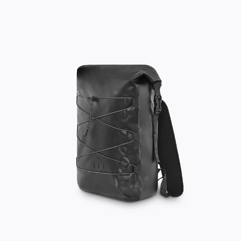 Heavy-duty canvas backpack for tough work environments -Waterproof Daypack Core Black