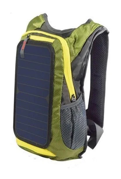 Reinforced bottom backpack for heavy load durability -Ultralight Running Solar Powered Backpack with USB Charging