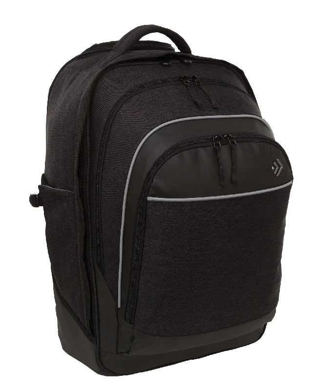 Sleek business backpack with hidden laptop pocket -Voyager Rolling Backpack